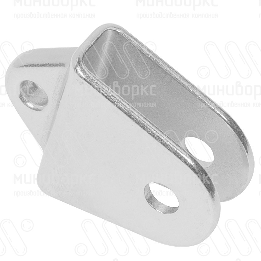Коннектор для листового материала толщиной 15 мм, цвет нержавеющая сталь – K15-6 - 1