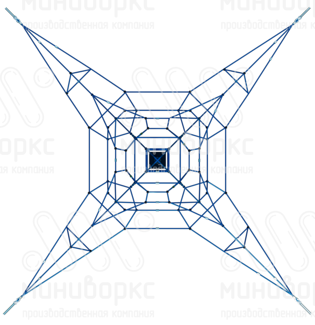 Канатные конструкции Пирамиды – P-0216-02-Ral7016 | картинка 3