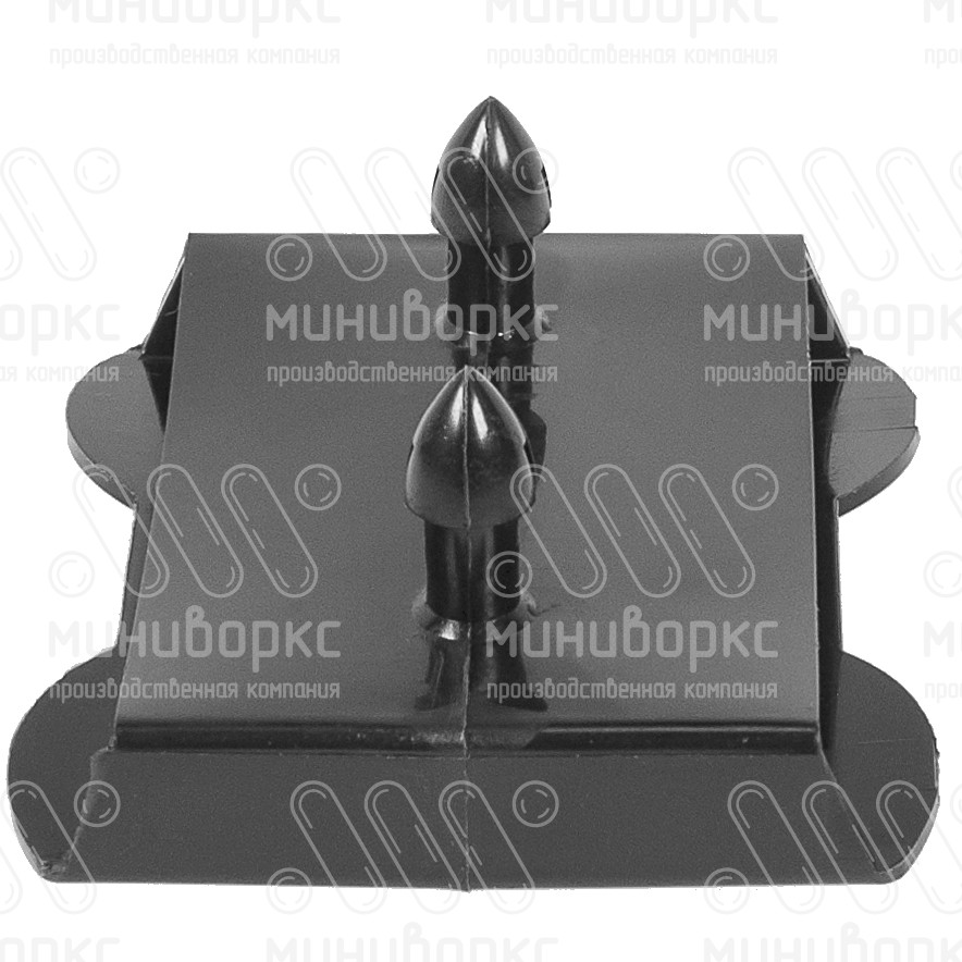 Накладной пластиковый латодержатель для двух лат сечением 63х8 мм, цвет черный – ЛД8-63-38ЧЕ - 3